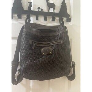 VINTAGE style WOVEN CALFSKIN BAG BACKPACK BAYSIDE ITALY